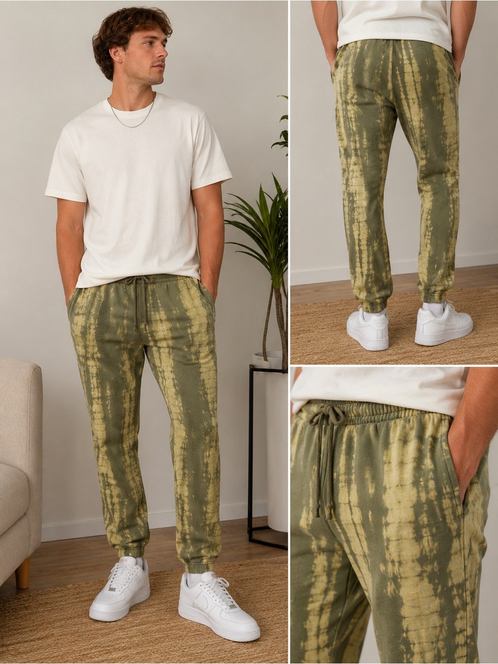 Wild Fable Olive Tie-Dye Jogger Pants